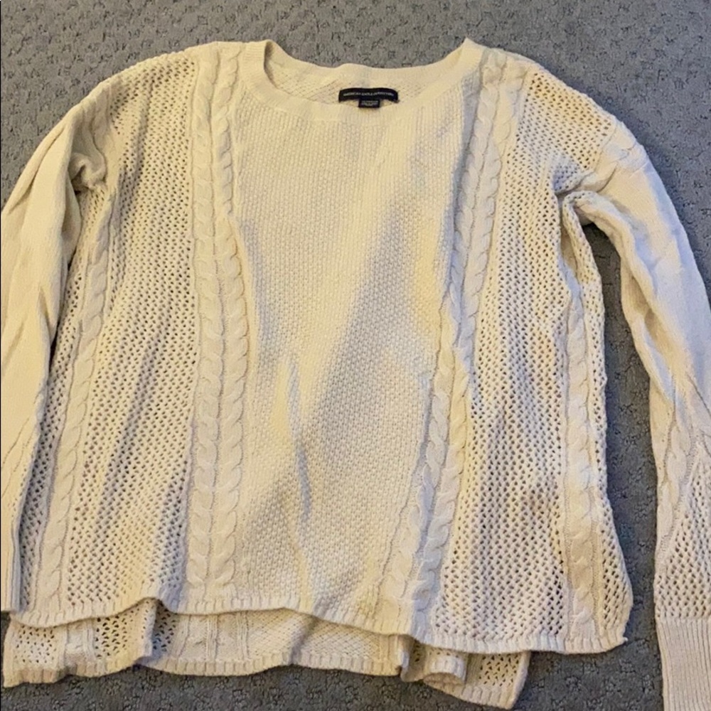White American eagle XS sweater